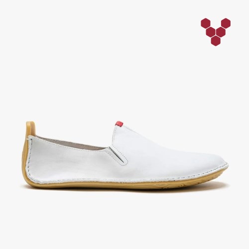 Vivobarefoot Ababa II Hvite Slip On Sko Herre [8-RKVJ]